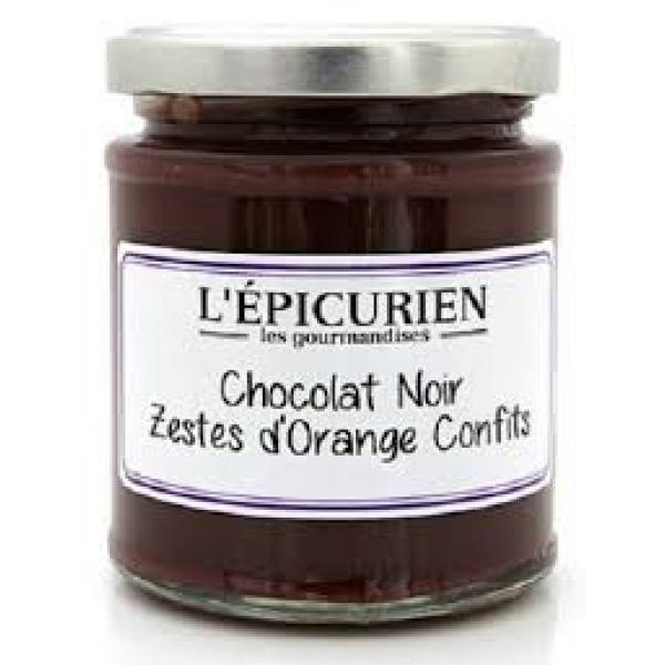 L'EPICURIEN - Pâte à tartiner chocolat noir zestes d'orange confits