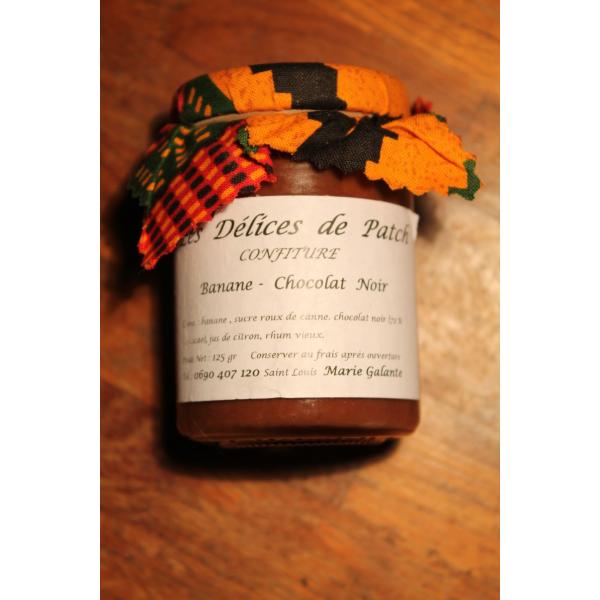 LES DELICES DE PATCH - Confiture banane chocolat noir 