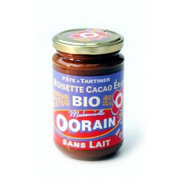 OORAIN - Pate à tartiner noisettes cacao érable sans lait 