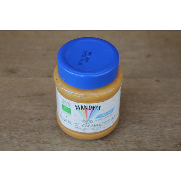 MANDY'S - Beurre de cacahuète crémeux bio