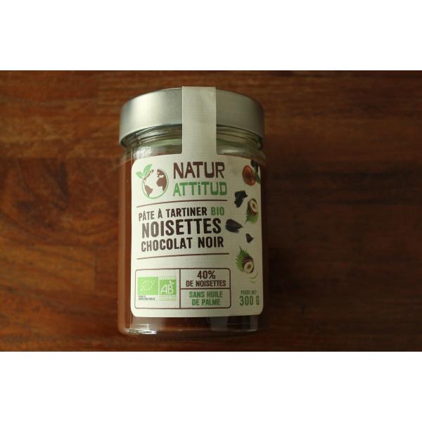 NATUR ATTITUD - Pâte à tartiner noisettes chocolat noir 