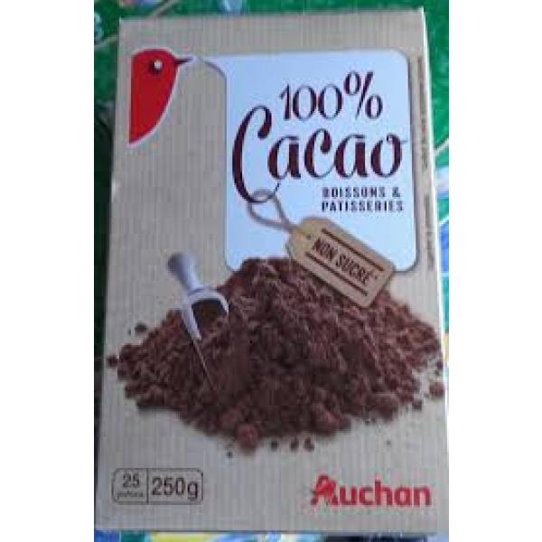 AUCHAN - 100 % Cacao poudre 