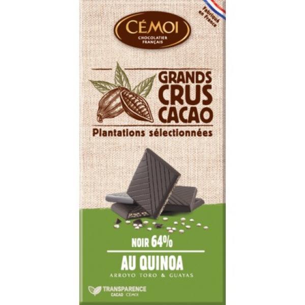 CEMOI - Grands crus cacao Noir 64% quinoa