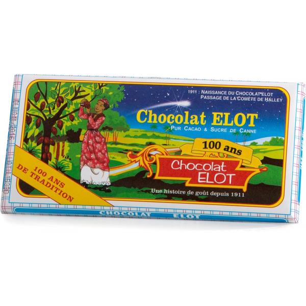 ELOT CHOCOLAT - tablette pur cacao et sucre de canne 