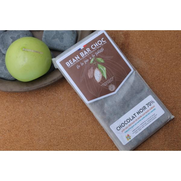 BEAN BAR CHOC – Tablette Chocolat Noir 70 % sureau