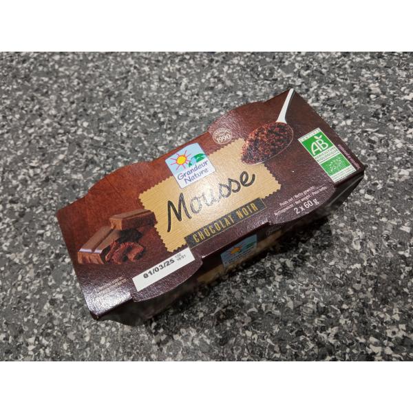 GRANDEUR NATURE –Mousse au chocolat noir équitable 