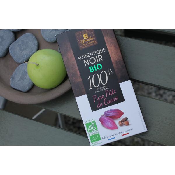 MOULIN DES MOINES – Noir100% Pure Pâte de cacao 