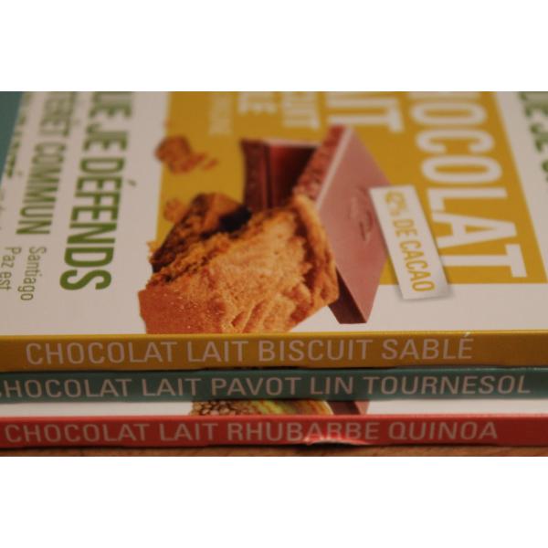 ETHIQUABLE - trois tablettes chocolat au lait... et plus ! 