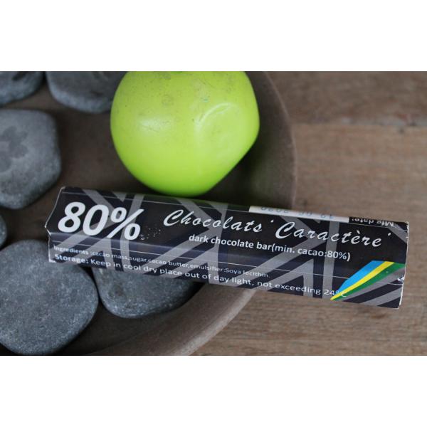 CHOCOLATS CARACTERE - Barre Chocolat Noir 80 % 