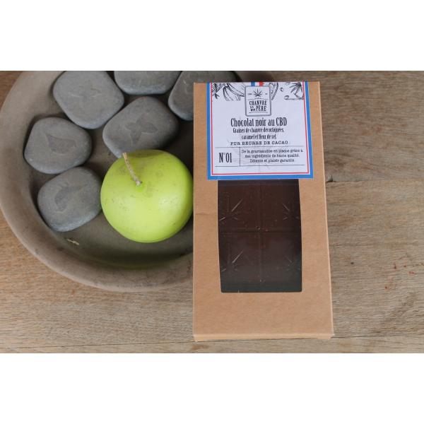 LE CHANVRE DE MON PERE - Tablette chocolat noir au CDB