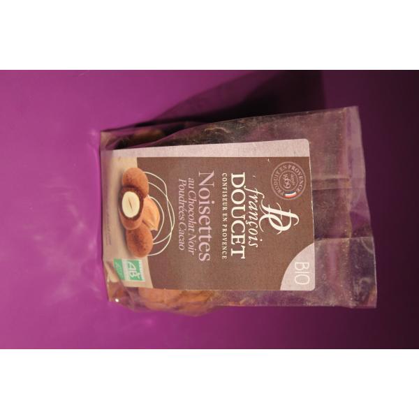 FRANCOIS DOUCET - Noisettes au chocolat noir poudrées cacao 