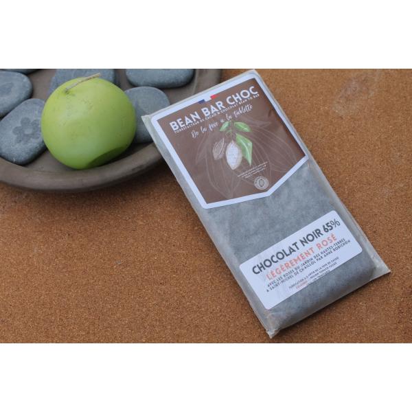 BEAN BAR CHOC – Tablette Chocolat noir 65 % Légèrement Rosé
