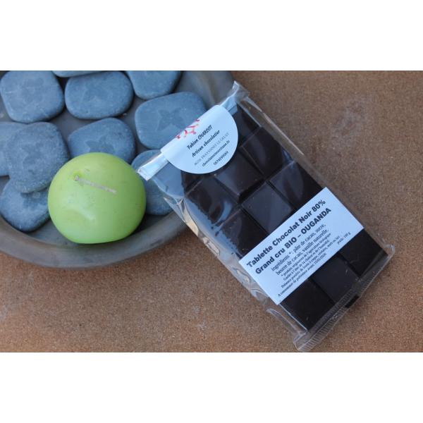 CHOCOLATERIE OCCITANE – Tablette Chocolat Noir 80 % Grand Cru Bio Ouganda 