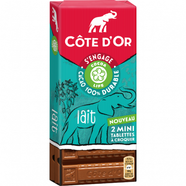 COTE D'OR -mini-tablettes à croquer Lait 