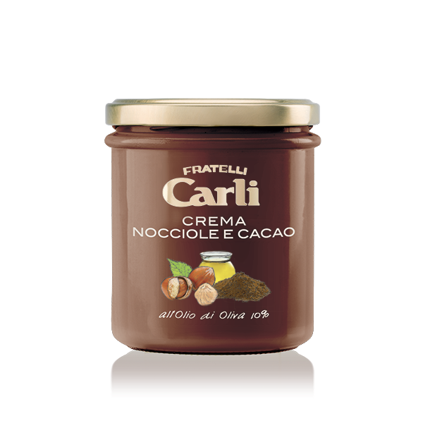 CARLI FRATELLI - Pâte à tartiner aux noisettes cacao et huile d'olive
