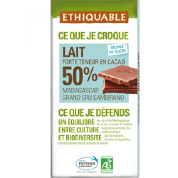 ETHIQUABLE - Grand Cru Lait 50 % Madagascar